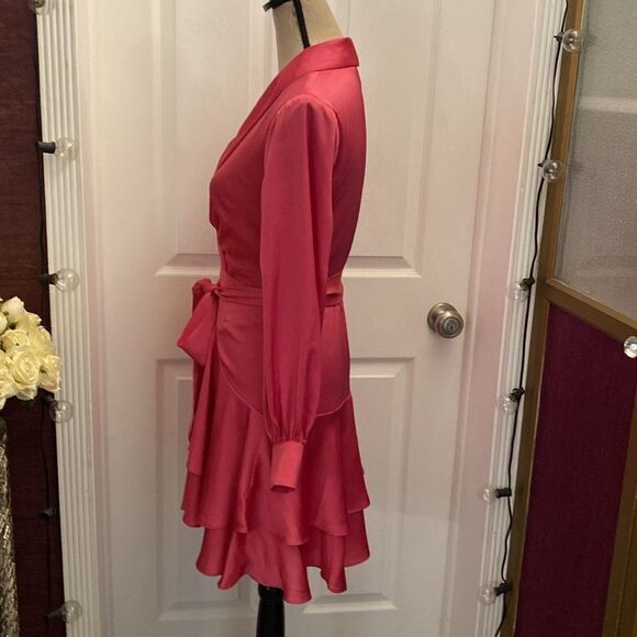 Ever New Melbourne pink belted mini dress, US2 - Picture 12 of 15